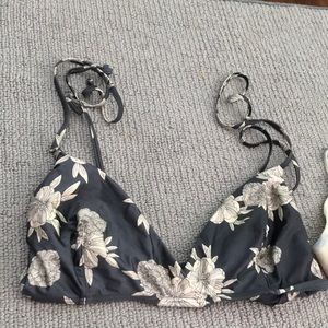 roxy top, ripcurl bottoms